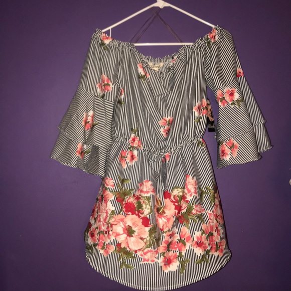 Blush Dresses & Skirts - Striped, Flower dress